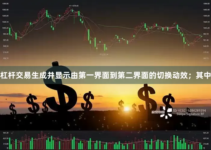 杠杆交易生成并显示由第一界面到第二界面的切换动效；其中