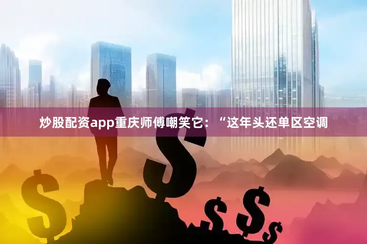 炒股配资app重庆师傅嘲笑它：“这年头还单区空调